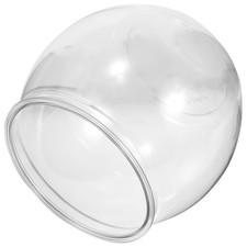  Clear Fish Bowl Small Plastic Aquarium Goldfish Tank Desktop Turtle Tank