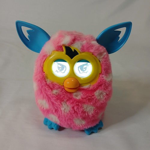 Pink white furby boom hasbro - white,