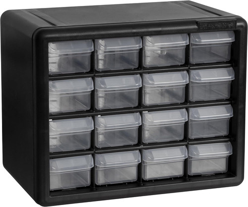 Drawer plastic storage - 16-drawer,