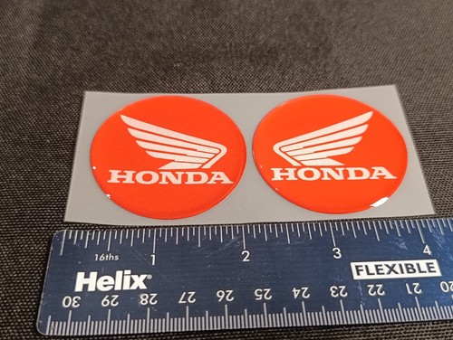 2x50mm red honda gel decals - 2x50mm,