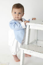 Baby Boys Christening Outfit Christening Suit Christening Romper Diamond Blue