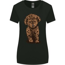 Dogs Cute Labradoodle Puppy Womens Wider Cut T-Shirt