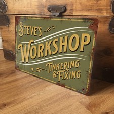 Personalised Workshop Sign