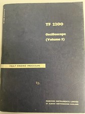 MARCONI TF2200 OSCILLOSCOPE VOL 3 MANUAL