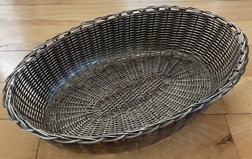 Wire mesh bowl silver metal - wire,