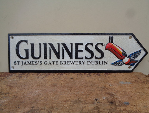 Cast iron guinness - guinness, toucan