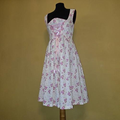 White pink floral corset - &,
