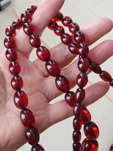 Vintage cherry amber bakelite - vintage,