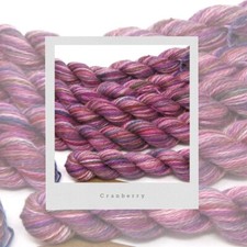 Cranberry Hand Dyed Mulberry Silk Thread 100yds sewing embroidery cross stitch