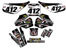 1985-2000 XR 100 PODIUM Black Senge Graphics Kit Compatible with Honda