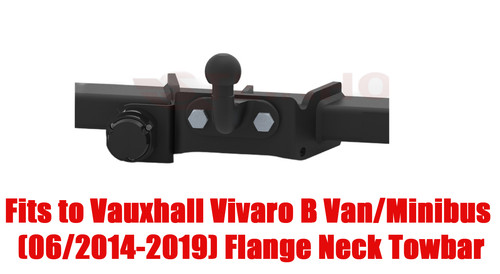 Flange neck tow bar - tow, for