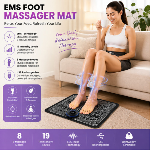 Ems foot massager mat - foot, electric