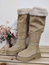 BNWT ZARA KNEE HIGH BOOTS UK 3