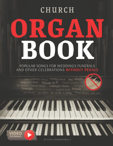 Church organ book - book, popular