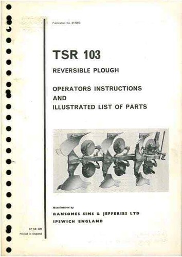 Ransomes tsr103 reversible - ransomes,