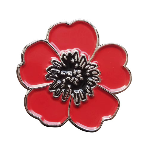 Remembrance poppie pin badge - remembrance,