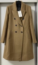 ZARA BROWN CAMEL WOOL BLEND