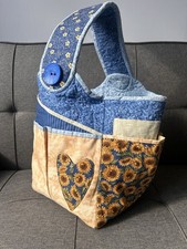 Handmade Quilted Patchwork Blanket Style Handbag Boho Hippy Tote Shoulder Bag