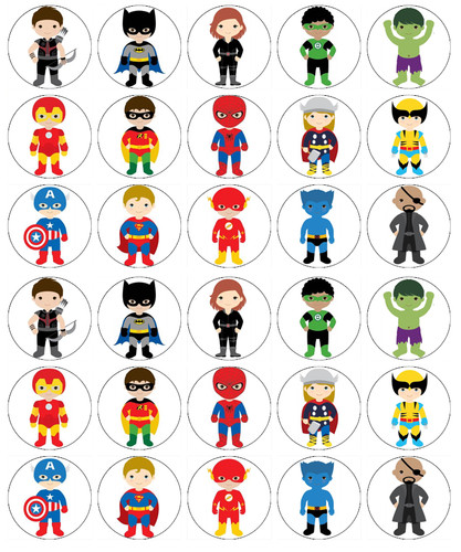 Marvel superheros cupcake - 30,