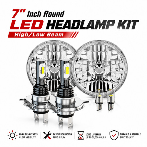 Pair inch round - round, led