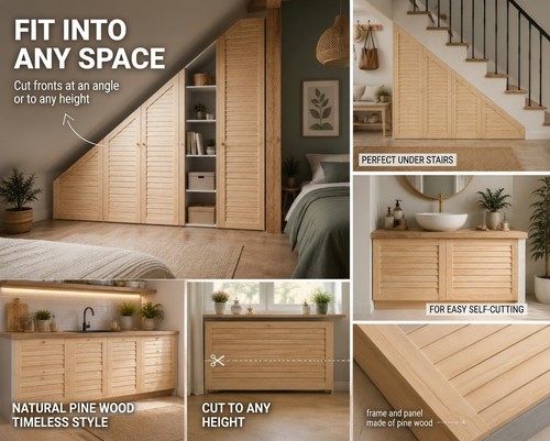 Cupboard wardrobe slatted door - cupboard,