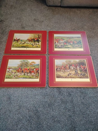 Vintage hunting scene set - scene, 4