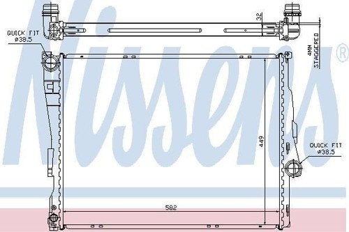 Nissens radiator for bmw 316 - radiator,