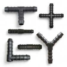 Plastic Hose Joiner - Silicone Straight T-Piece Boost Gauge Pipe Tap Tee Elbow