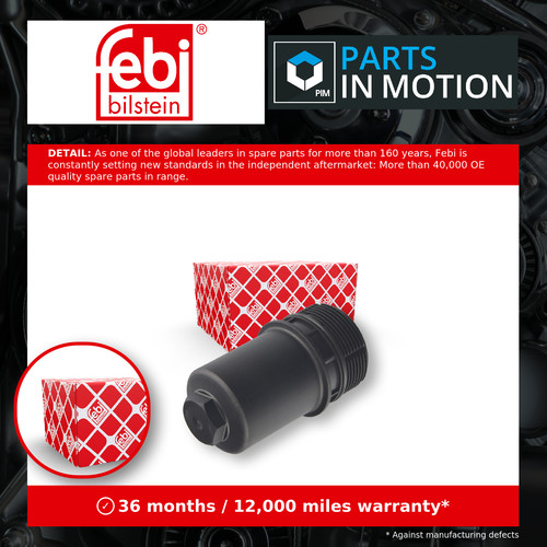Oil filter cap 184210 - febi, lid