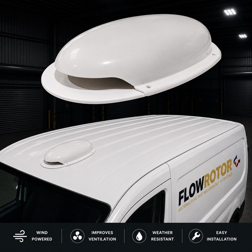 Low profile white van roof - van,