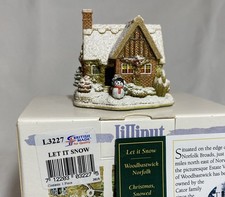 Lilliput Lane Let It Snow Christmas, Snowed Snowman L3227 2009 Deeds & Box