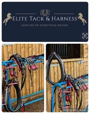 New Leather Horse Driving Harness Set With Collar Mini Mini Shetland