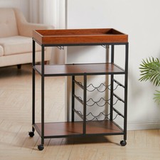 Drinks Trolley With Wood