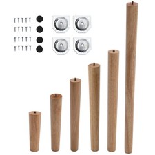 4pc Wooden Table Legs Tapered