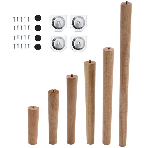 4pc wooden table - 4pc, tapered