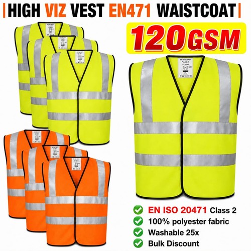 120gsm viz vest - 120gsm, hi