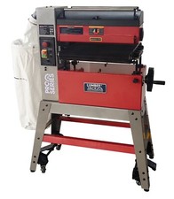 Drum Sander 18" Open-End 1800W Conveyor Feed Dust Port Wheel Kit Workshop Tool