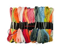 New 50 Color Egyptian Cross Stitch Cotton Sewing Skeins Embroidery Thread Floss