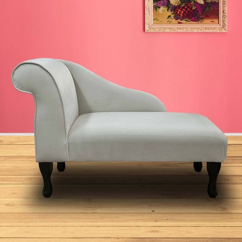 Cream velvet chaise - chaise, longue