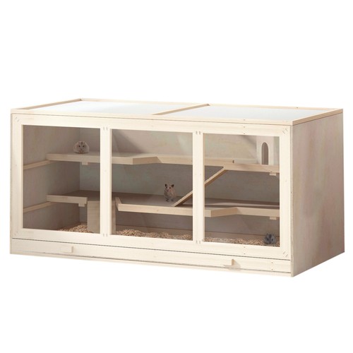 Pawhut wooden hamster - pawhut,