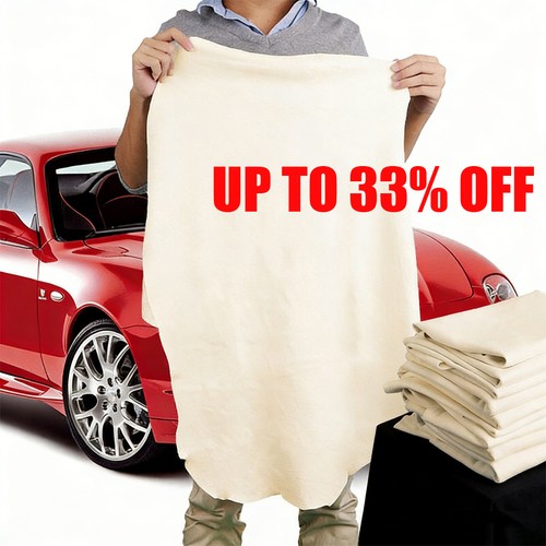 Large natural chamois leather - natural,