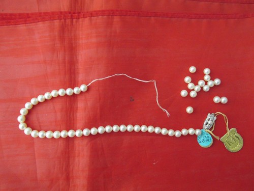 Mikimoto pearl necklace with - necklace,