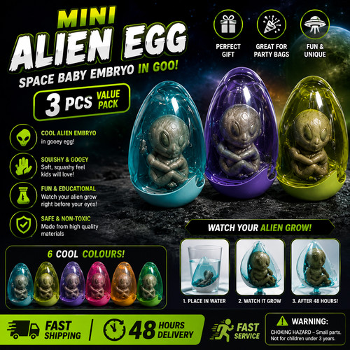 Mini alien egg growing - mini,