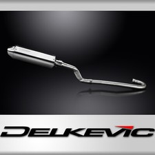 Yamaha XT500 TT500 77-81 Delkevic Full Exhaust 320mm Tri-Oval Stainless Silencer