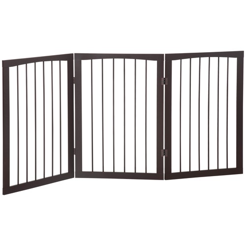 Pawhut folding pet gate - pawhut, fence