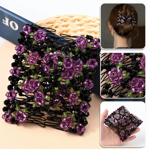 Stretchy hair combs - combs, clips
