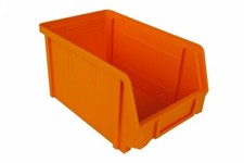 24 Eurobox Plastic Parts Bin Box Garage Storage Bins 124x146x237mm - Orange