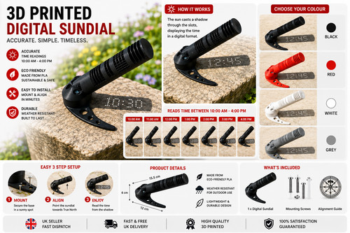 Digital sundial no - sundial, |