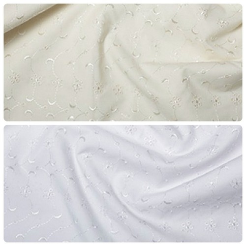 Broderie anglaise fabric - anglaise,