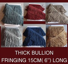 Thick Fringe Bullion 150mm 6'' Long Bullion Fringing Upholstery Curtain Tassels